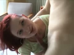 Redhead horny white wife multiple orgasms during breathless ardent intercourse